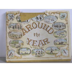 Tasha Tudor AROUND THE YEAR / First Edition 1957 Hardback Dust Jacket